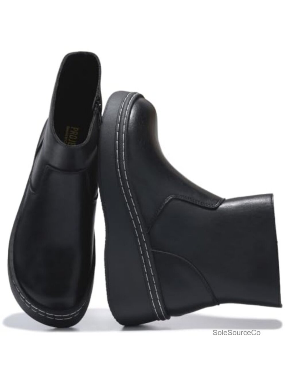 Genuine Leather Platform Ankle Boots Women Combat Ankle Bootie